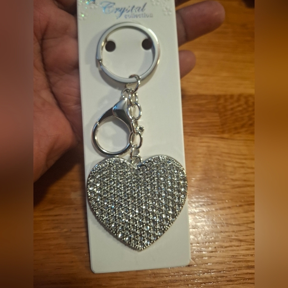 Unbranded Accessories - Heart Bling Bag Charm/ Keychain